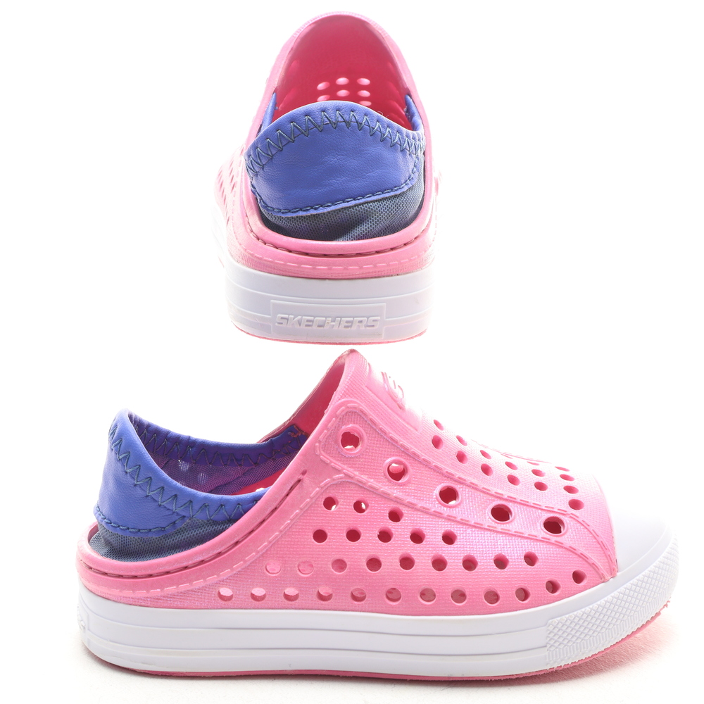 Skechers Kids Rubber Slip-in Slip-On Shoes Baby & Walker 7 Pink/White